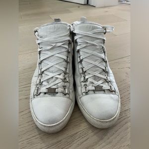 Men’s White Leather Balenciaga Hightop Size 42 (9)